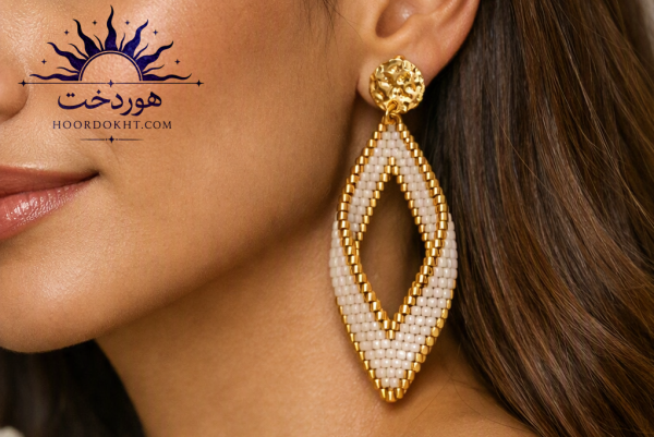 گوشواره دست ساز هوردخت ( کد 101)
