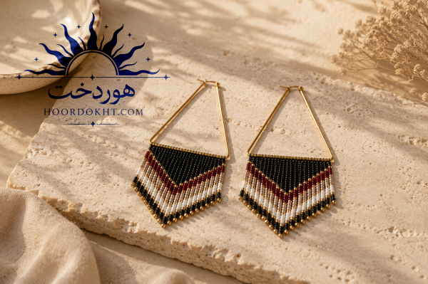 گوشواره دست ساز هوردخت ( کد 103)