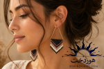 گوشواره دست ساز هوردخت ( کد 103)