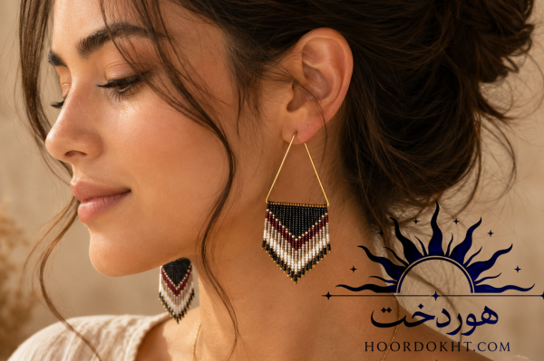 گوشواره دست ساز هوردخت ( کد 103)