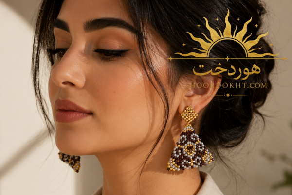 گوشواره دست ساز هوردخت ( کد 105)