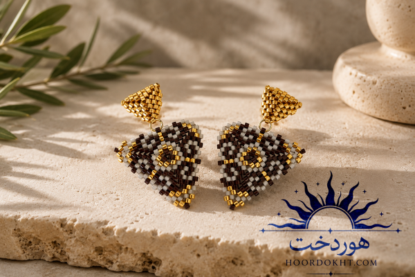 گوشواره دست ساز هوردخت ( کد 105)