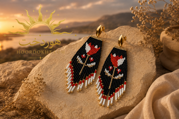 گوشواره دست ساز هوردخت ( کد 106)