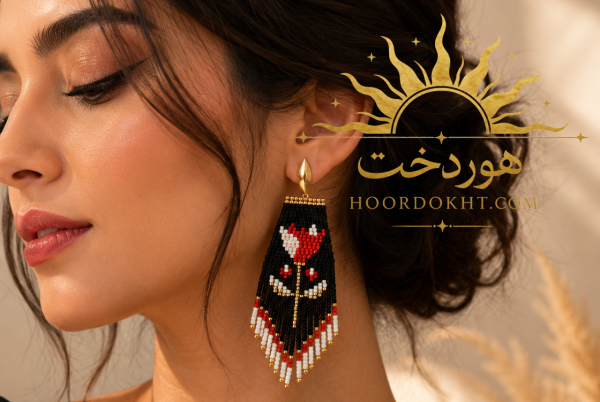 گوشواره دست ساز هوردخت ( کد 106)