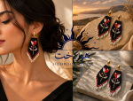 گوشواره دست ساز هوردخت ( کد 106)